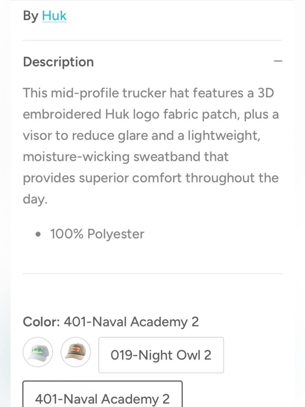 NEW🎣Huk Patch Performance Rope Hat 🐠 - Picture 2 of 14